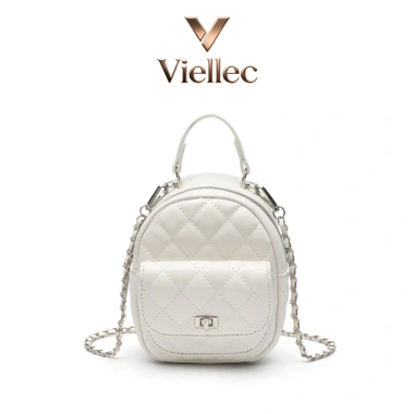 Ba Lô Kim Cương Hàn Quốc Viellec - Nhỏ Gọn, Dây Xích Thời Trang, Túi Học Ba Lô Kim Cương Hàn Quốc Viellec - Nhỏ Gọn, Dây Xích Thời Trang, Túi Học
