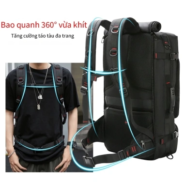 Ba lô leo núi đa năng 35-80L chống thấm nước, ngăn giày, ngăn laptop 17 inch 580k 5 Ba lô leo núi đa năng 35-80L chống thấm nước, ngăn giày, ngăn laptop 17 inch 580k 5