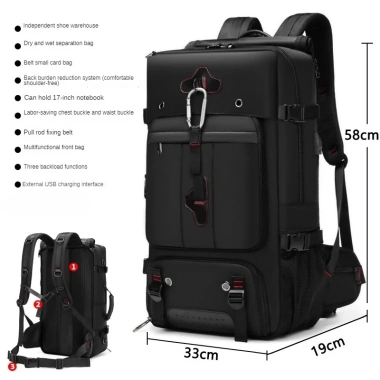 Ba lô leo núi đa năng 35-80L chống thấm nước, ngăn giày, ngăn laptop 17 inch 580k 10 Ba lô leo núi đa năng 35-80L chống thấm nước, ngăn giày, ngăn laptop 17 inch 580k 10