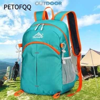 Ba lô leo núi gập PETOFQ siêu nhẹ 20-35L chống nước, túi gấp tiện dụng ngoài trời