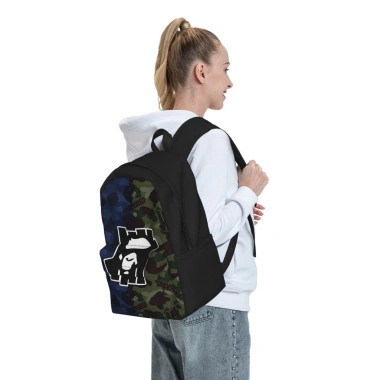 Ba lô máy tính Bape mèo 17 inch - Túi du lịch cắm trại lớn, đi bộ đường dài