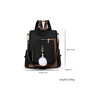 Ba lô nữ du lịch vải bạt chống thấm, thanh lịch, họa tiết dễ thương - Chỉ 192.000₫