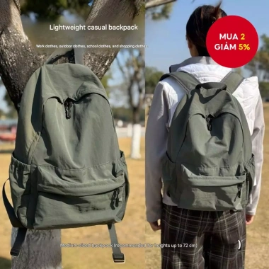 Ba lô Nylon nhẹ chống thấm nước gập gọn rộng rãi Giá ưu đãi 246.240 VND