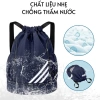 Ba lô thể thao đa năng dây rút 3 sọc, gập gọn, ngăn giày, chống thấm, phù hợp tập gym, đi học 195k 2