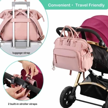 Ba lô túi mẹ MISUPS - Túi đựng tã lớn, chống nước, ngoài trời - Giảm 19%
