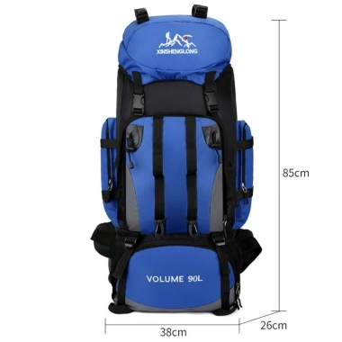 Ba lô vải 90L PERNEAKY Túi leo núi chống thấm nước du lịch đi bộ đường dài
