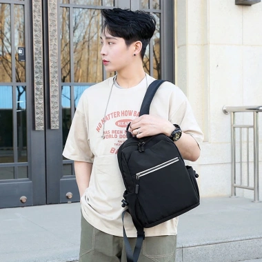 Ba Lô Vải Mini Unisex Chống Thấm Nước Hàn Quốc - Kích Thước A4 Giá Ưu Đãi 258k