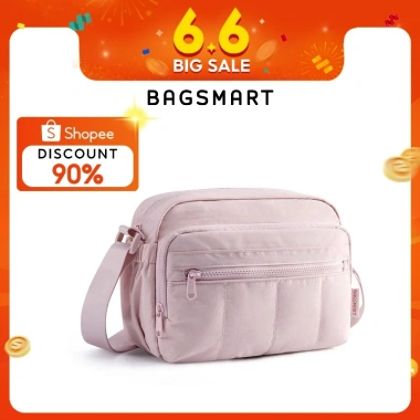 BAGSMART Túi đeo chéo nữ nhẹ kiểu Tote chần bông, ví nhỏ tiện mua sắm du lịch - 355.300 VND