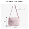 BAGSMART Túi đeo chéo nữ nhẹ kiểu Tote chần bông, ví nhỏ tiện mua sắm du lịch - 355.300 VND 2