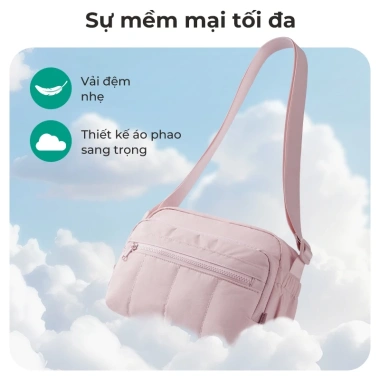 BAGSMART Túi đeo chéo nữ nhẹ kiểu Tote chần bông, ví nhỏ tiện mua sắm du lịch - 355.300 VND 5 BAGSMART Túi đeo chéo nữ nhẹ kiểu Tote chần bông, ví nhỏ tiện mua sắm du lịch - 355.300 VND 5
