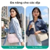 BAGSMART Túi đeo chéo nữ nhẹ kiểu Tote chần bông, ví nhỏ tiện mua sắm du lịch - 355.300 VND 7