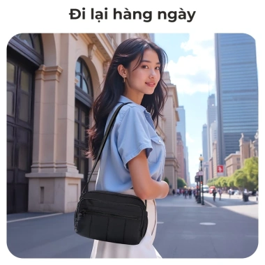 BAGSMART Túi đeo chéo nữ nhẹ kiểu Tote chần bông, ví nhỏ tiện mua sắm du lịch - 355.300 VND