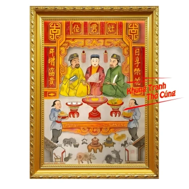 Bài Vị Thờ Ông Táo (Táo Quân) Có Khung - Giá Ưu Đãi 83.300 VNĐ, Giá Gốc 108.290