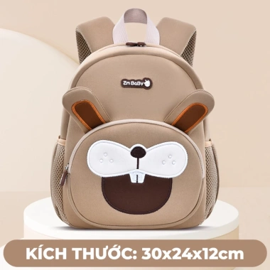 Balo 1.989KIDS cho bé 2-5 tuổi nhẹ, sức chứa lớn, hình 3D dễ thương, đi học mẫu giáo