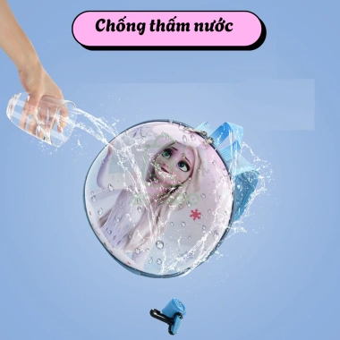 Balo 3D công chúa Elsa cho bé gái học mẫu giáo - Cặp 3D size 25x7cm, giá ưu đãi 125k 2