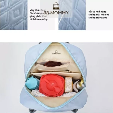 Balo BB Mommy Mẹ & Bé – Ngăn Giữ Nhiệt, Tấm Thay Tã Di Động, Mua 1 Được 2, 139k 7