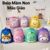 Balo bé đi mầm non hình đáng yêu, dây chống lạc, nhẹ an toàn 0‑5 tuổi – 117k