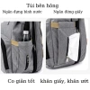 Balo Bỉm Sữa 2in1 3 Lớp Lót Cách Nhiệt Đựng Bình Sữa, Kéo Ra Cho Bé Ngủ Khi Du Lịch - 320k 9