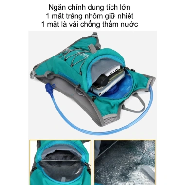 Balo chạy bộ, leo núi, đạp xe NEW THE WAY - Chống thấm, thoát khí, nhiều ngăn, 388.700₫