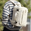 Balo Chibava cao cấp trắng be 28-38L - Chống nước, chống xước, 10-12 ngăn tiện dụng 10