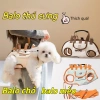 Balo chó 4 trong 1 thoáng khí, dây kéo vai - Túi xách ngoài trời cho chó nhỏ và trung bình