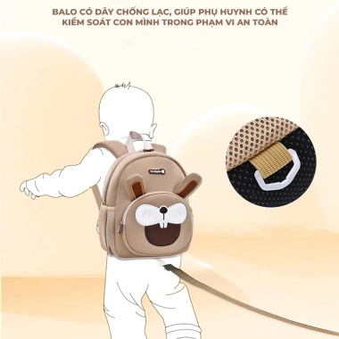 Balo cho bé mầm non 2-5 tuổi, chất liệu mềm mại, sức chứa lớn, dây chống lạc, hình in đáng yêu Giá chỉ 229.000₫ 3 Balo cho bé mầm non 2-5 tuổi, chất liệu mềm mại, sức chứa lớn, dây chống lạc, hình in đáng yêu Giá chỉ 229.000₫ 3