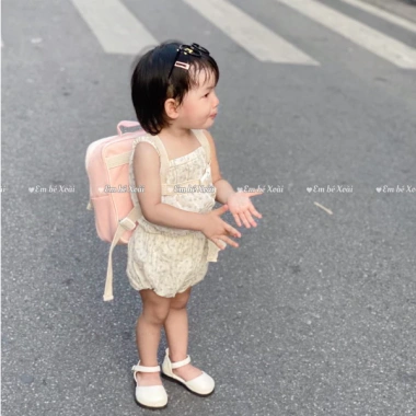 Balo cho bé mầm non thêu tên - mẫu giáo đa màu, cho bé gái và bé trai, tặng kèm tag, giảm giá 20%