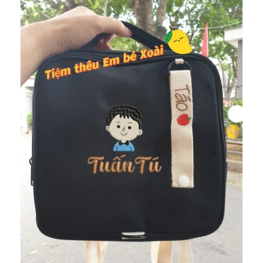Balo cho bé mầm non thêu tên - mẫu giáo đa màu, cho bé gái và bé trai, tặng kèm tag, giảm giá 20%