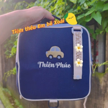 Balo cho bé mầm non thêu tên - mẫu giáo đa màu, cho bé gái và bé trai, tặng kèm tag, giảm giá 20%