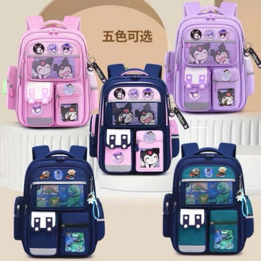 Balo chống gù Capybara Kuromi Khủng Long, tặng thẻ + huy hiệu - 178.000 VND HHStore9x 2