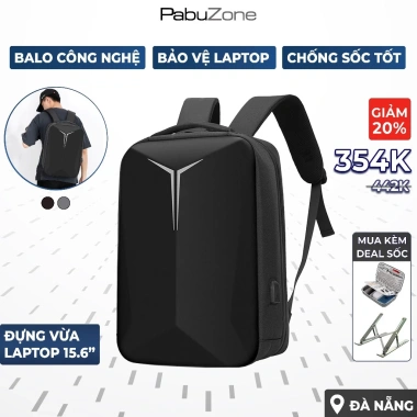 Balo Chống Nước Form Cứng Chống Sốc Nam Nữ Đa Ngăn Laptop 15.6 inch Du Lịch Đi Học BLM11 Giá Ưu Đãi 376k