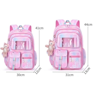 Balo công chúa canvas chống nước, mòn, thoáng khí, màu gradient thời trang - Giá 222.585 VND