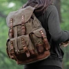 Balo da bò sáp nam nữ canvas sáp dầu, kháng nước, dung tích lớn - Giá 14,25tr 7