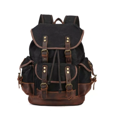 Balo da bò sáp nam nữ canvas sáp dầu, kháng nước, dung tích lớn - Giá 14,25tr 10
