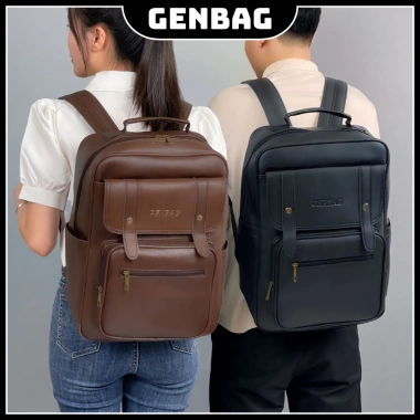 Balo da cao cấp GENBAG 15,6 inch chống sốc 5 chiều, chống nước, phù hợp nam nữ - Giá ưu đãi 185k