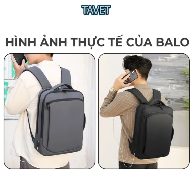 Balo Da Chống Nước, Chống Sốc 15.6 inch Đựng Laptop - Ngăn Du Lịch, Học Nam Nữ 3
