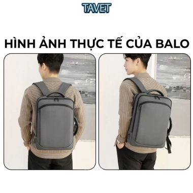 Balo Da Chống Nước, Chống Sốc 15.6 inch Đựng Laptop - Ngăn Du Lịch, Học Nam Nữ 6