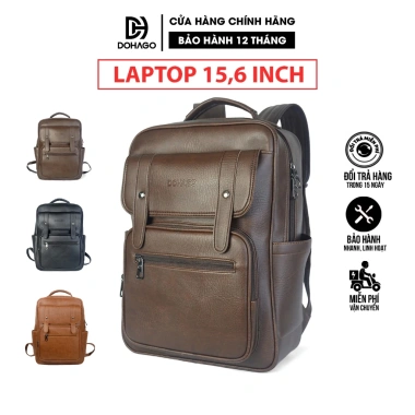 Balo Da DOHAGO Đa Năng Ngăn Laptop 15.6 Giá 175k Siêu Bền Thời Trang