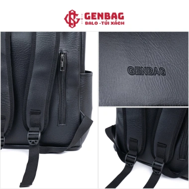 Balo da nam nắp gập basic, đi học đi chơi, đựng laptop 15.6 inch - 165.000đ 4 Balo da nam nắp gập basic, đi học đi chơi, đựng laptop 15.6 inch - 165.000đ 4