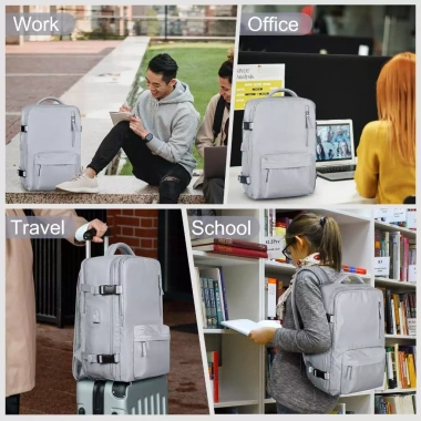 Balo Đa Năng Cao Cấp Dung Lượng Lớn Đựng Laptop 17 inch Unisex Phù Hợp Đi Làm và Du Lịch Máy Bay - Giá 399.000 VND 7