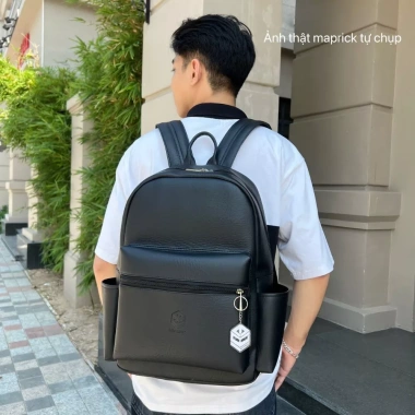 Balo da PU cao cấp chống nước BL20 30x42cm thời trang nam nữ - giá ưu đãi 162k 3 Balo da PU cao cấp chống nước BL20 30x42cm thời trang nam nữ - giá ưu đãi 162k 3