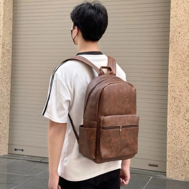 Balo da PU cao cấp MANITY chống nước thời trang nam nữ - Giá 155.000 VND