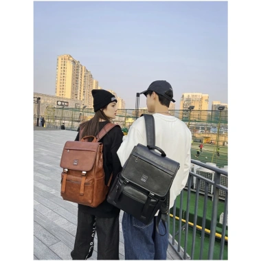 Balo da size to nam nữ, vừa laptop, thiết kế cá tính thời trang mới - Giá 410.000₫