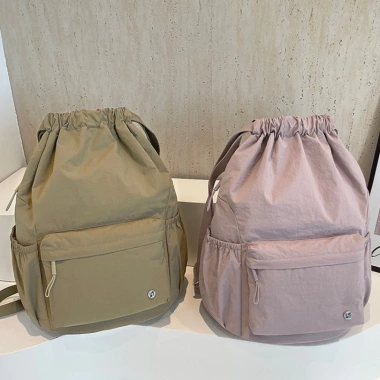 Balo Dây Rút Pastel – Chống Thấm, Chống Bám Bẩn, Điều Chỉnh Linh Hoạt, Dành cho Du Lịch/Trường Học