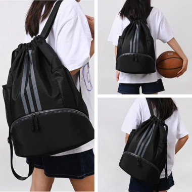 Balo Dây Rút Thể Thao Chống Nước Đa Năng - Ngăn Giày, Bóng Rổ, Bóng Đá, Gym, 114.958 VND 5