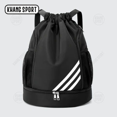 Balo Dây Rút Thể Thao Chống Nước - Ngăn Đựng Giày, Bóng Rổ, Bóng Đá, Tập Gym