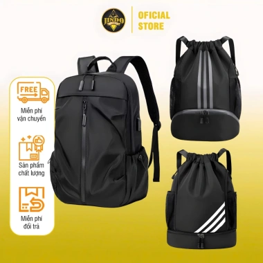 Balo Dây Rút Thể Thao Jindo Soccer Chống Thấm Nước, Ngăn Giày Đá Bóng, Gym, Đi Học, Nam Nữ - 122.500 VND