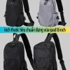 Balo đeo chéo nam Ba Vy Fashion, ngăn chống trộm, đựng iPad, thiết kế basic du lịch 169k 5