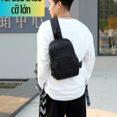 Balo đeo chéo nam Ba Vy Fashion, ngăn chống trộm, đựng iPad, thiết kế basic du lịch 169k 7 Balo đeo chéo nam Ba Vy Fashion, ngăn chống trộm, đựng iPad, thiết kế basic du lịch 169k 7