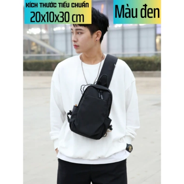 Balo đeo chéo nam Ba Vy Fashion, ngăn chống trộm, đựng iPad, thiết kế basic du lịch 169k 10 Balo đeo chéo nam Ba Vy Fashion, ngăn chống trộm, đựng iPad, thiết kế basic du lịch 169k 10